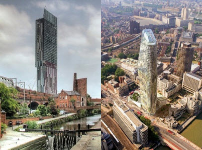 Beetham Tower in Manchester and London